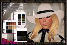 ~LP~ Cowgirl Style Hat & Hait [BOXED] Rigged Mesh hat & hair 