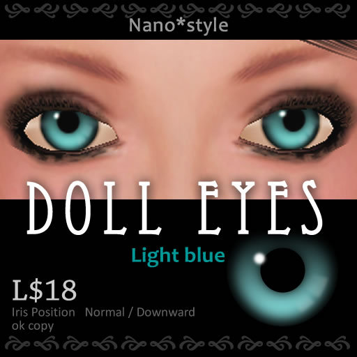 Doll Eyes  Light Blue
