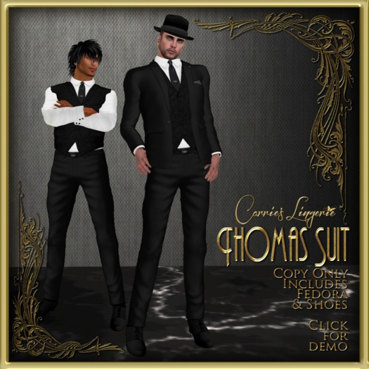 CB~Thomas Suit Black