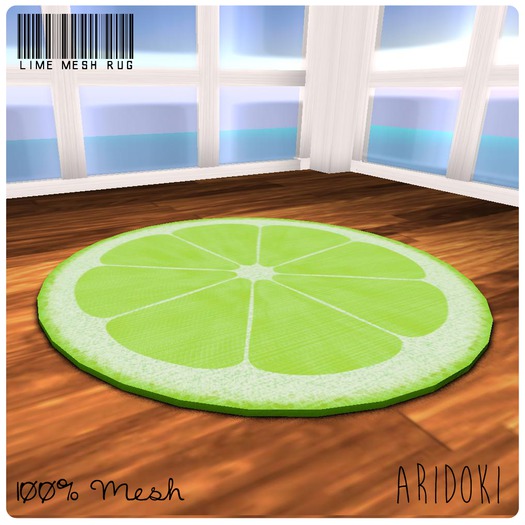 ARIDOKI Lime Round Rug