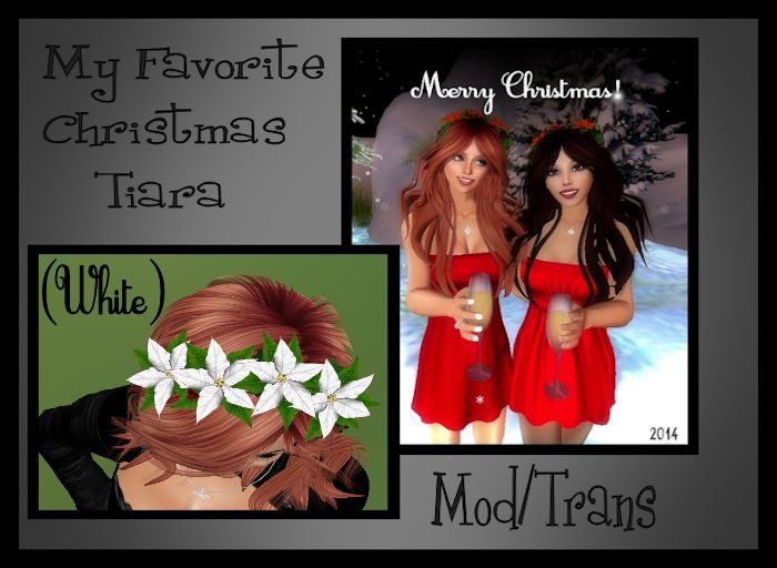 My Favorite (White) Christmas Tiara Boxed