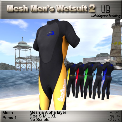Mesh Mens Wetsuit2 orange