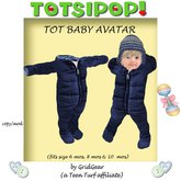 TOTSIPOP! TOT Baby Clothing Puffy Snowsuit Blue