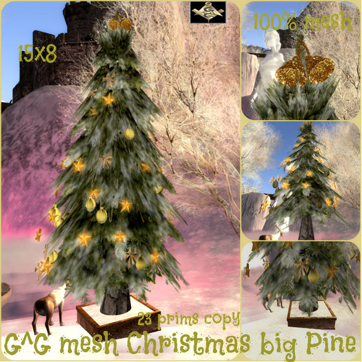 G^G mesh Christmas big Pine