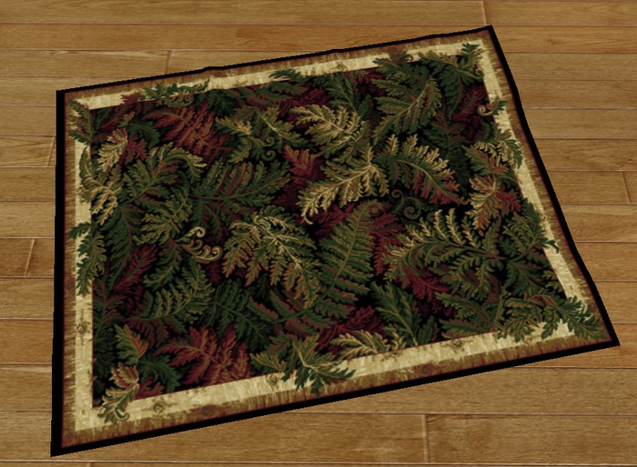 Mesh Rug Leaves