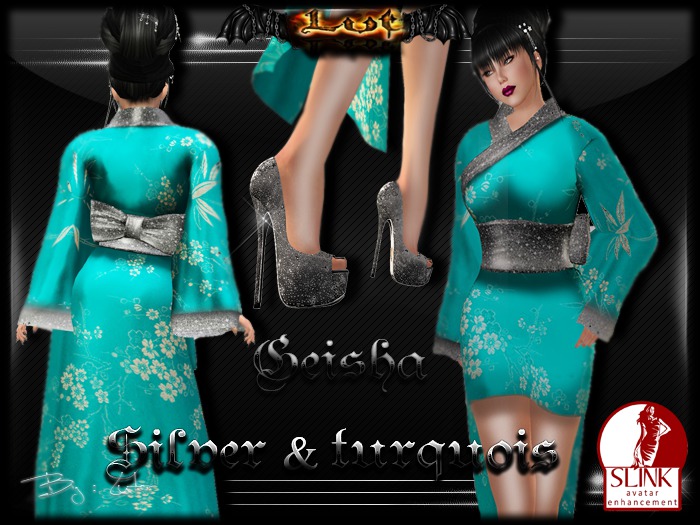 Geisha Turquoise & Silver (BOX)