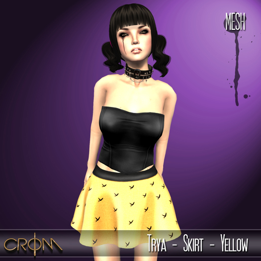 -CroM- Trya - Skirt - Yellow