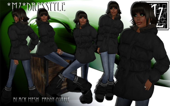 *MZ* Black Mesh  Paddy Outfith