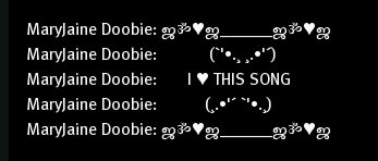 ASCII Art Love this song 2 Chat art gesture