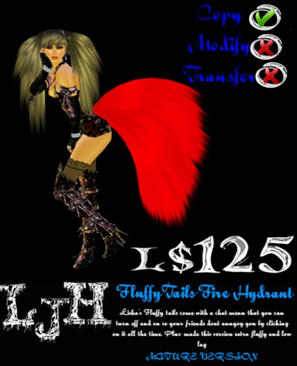 [LJH] Lisha's Fluffy Tail Fire Hydrant