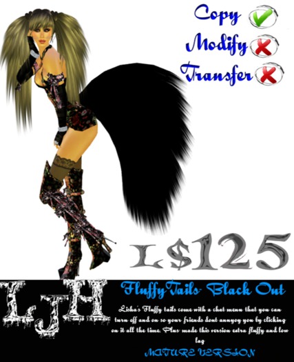 [LJH] Lisha's Fluffy Tail Black Out