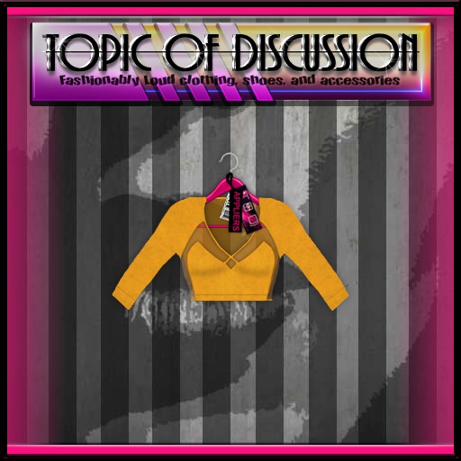 {T.O.D}Transparent V-Neck (MUSTARD)