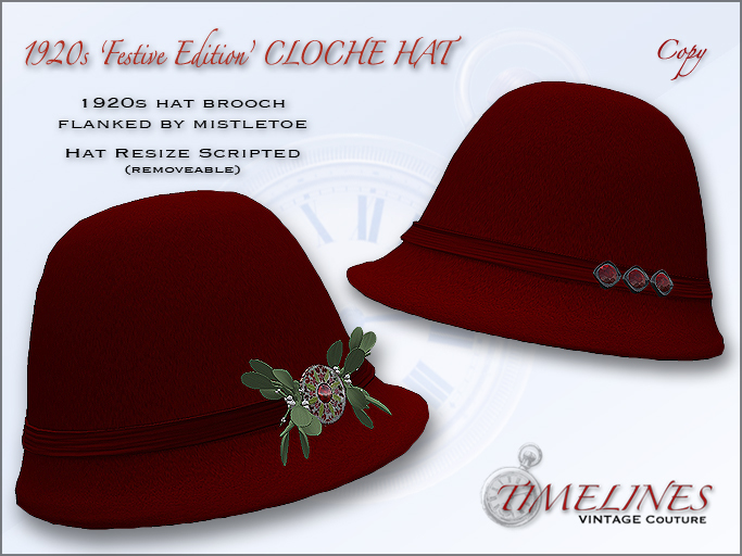 TVC 1920s Festive Edition cloche hat
