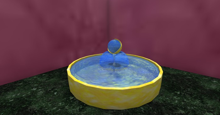 Pedestal Fountain --  Lemon