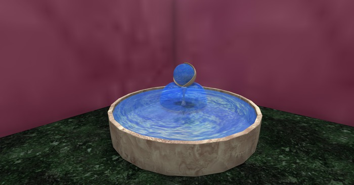 Pedestal Fountain --  Mocha