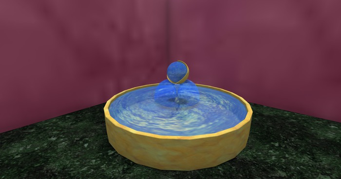 Pedestal Fountain -- Butterscotch
