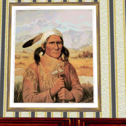 Geronimo 1900 by Henry Cross framed and matted