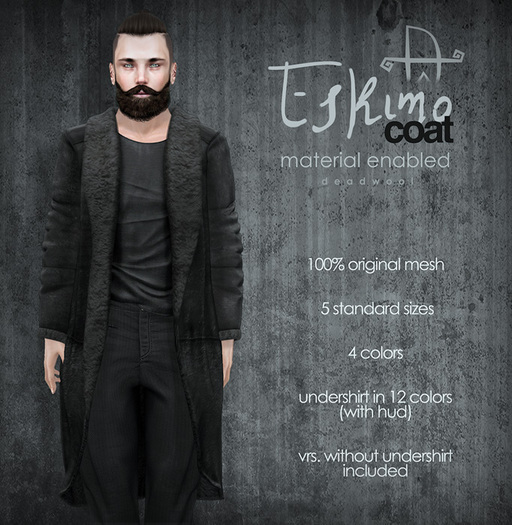 [Deadwool] Eskimo coat - black