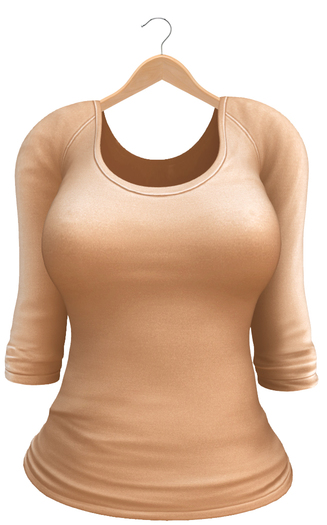 Blueberry Kits - Mesh - Belleza Venus & Lola's - Casual Tee - Beige