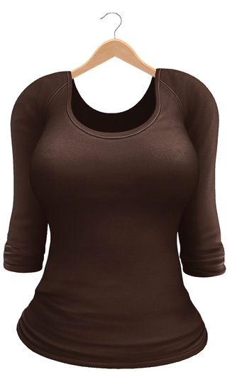 Blueberry Kits - Mesh - Belleza Venus & Lola's - Casual Tee - Brown