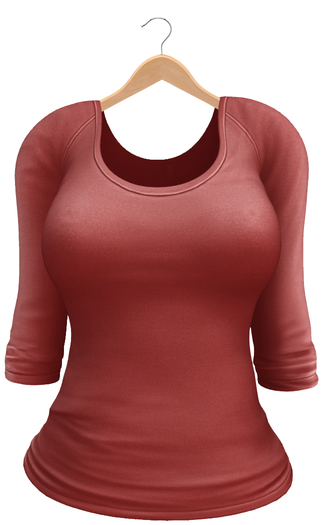 Blueberry Kits - Mesh - Belleza Venus & Lola's - Casual Tee - Red