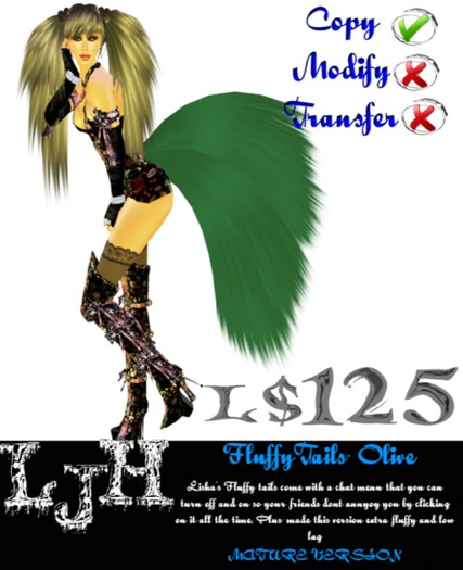 [LJH] Lisha's Fluffy Tail Olive