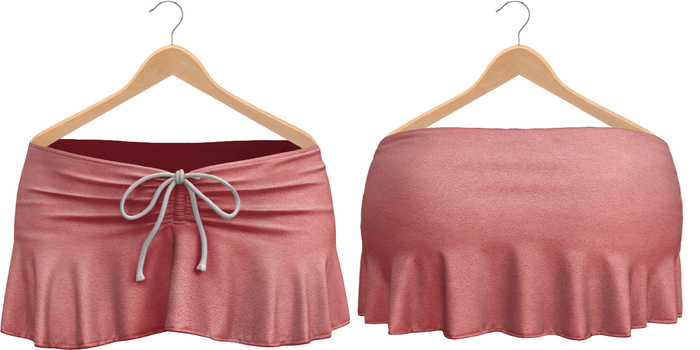 Blueberry Kits - Mesh - Belleza Venus & Standard Sizes - Tied Suede Skirts Pink