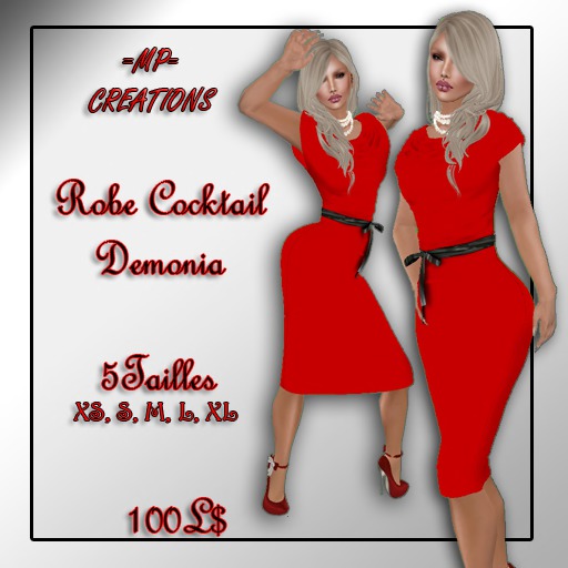=PM= Robe Cocktail Demonia