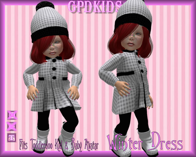 GPDKIDS - Winter Dress - White