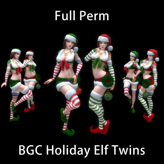 BGC Holiday Elf Twins