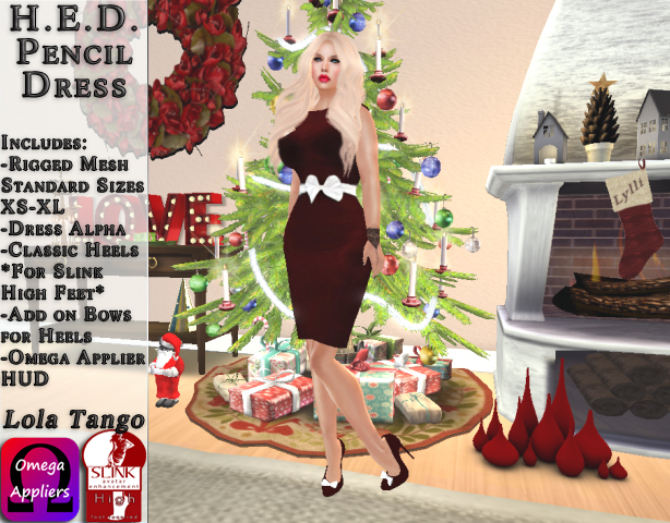 H.E.D. Vestido vermelho com branco Bow