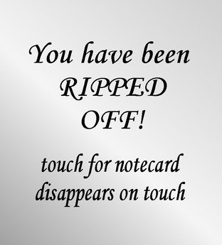Sign Ripped Off Second Life Marketplace - Touch/Die Ripped Off Sign (boxed)