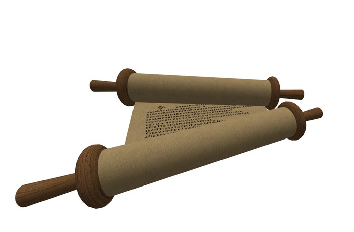 Medieval Scroll for your Desk (full permission, not scripted)