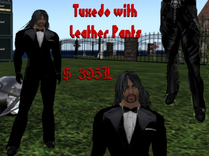 Tuxedo w/ Leather Pants