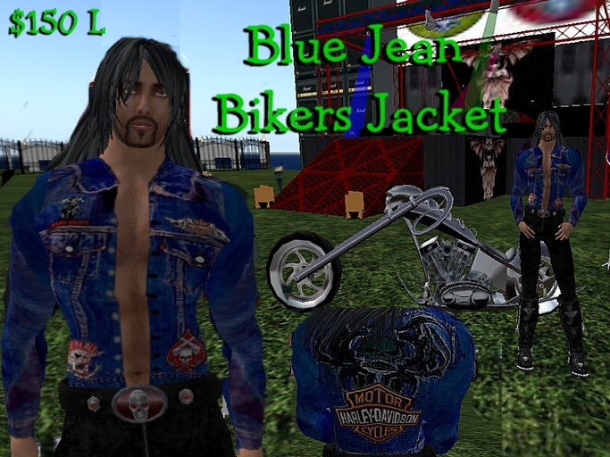 Blue Jeans Bikers Jacket