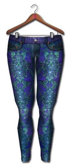<*>B<*>Ebelle Purple Boarder Jeans