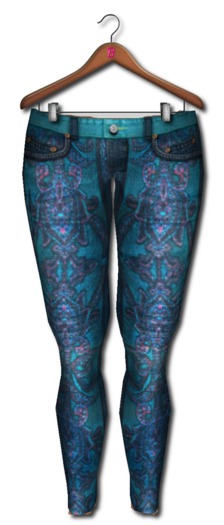 <*>B<*>Ebelle Blue Boarder Jeans