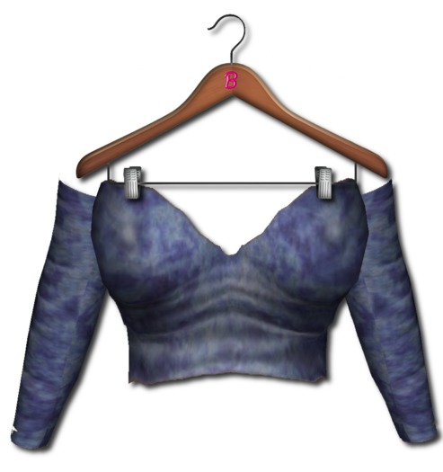 <*>B<*> Belle Blue Off Shoulder Top