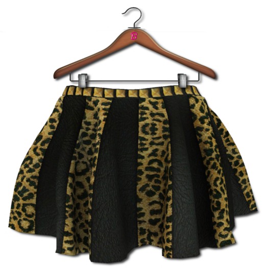 <*>B<*> Adelaide Gold Leather Skirt