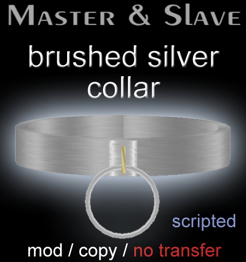 !M&S Premium Collar - brushed silver #2 - boxed
