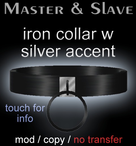 !M&S Premium collar - iron w silver
