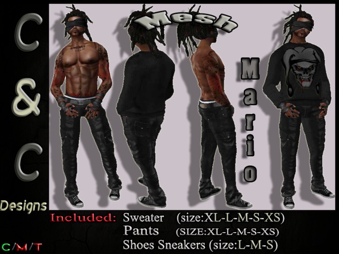 C&C Mesh Mario Men's