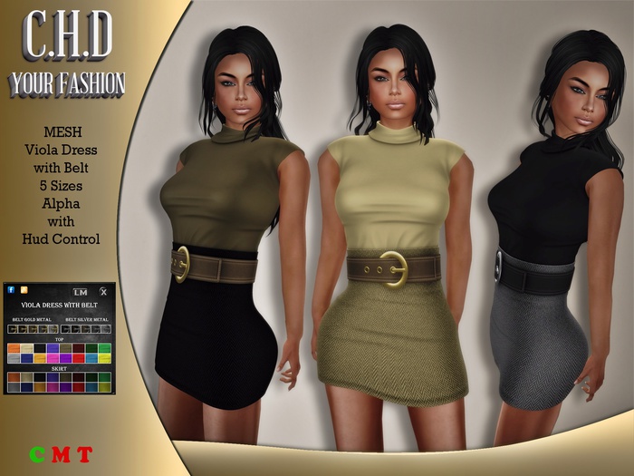 [C.H.D] Viola Dress with Belt