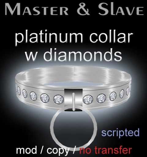 !M&S Premium Collar - platinum w diamonds - boxed