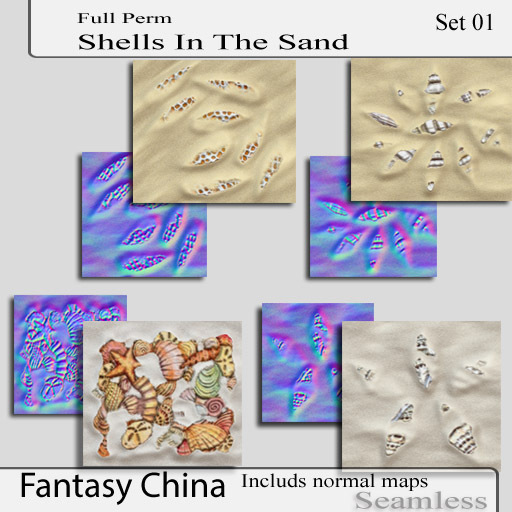FC- Shells In The Sand Textures set 01 full perm
