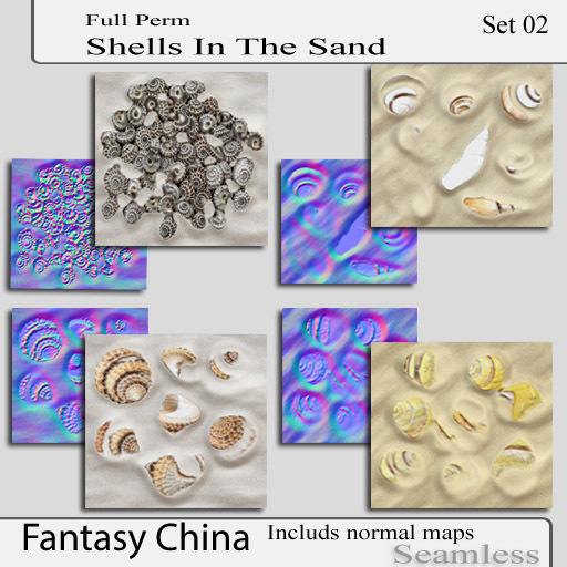 FC- Shells In The Sand Textures set 02 full perm