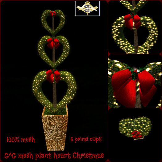 G^G mesh plant heart Christmas