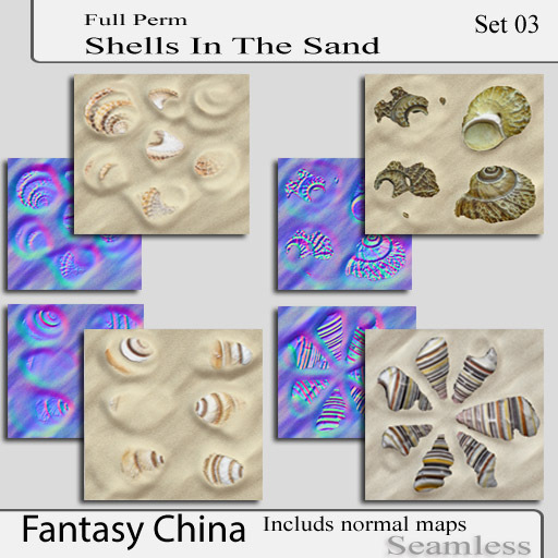 FC- Shells In The Sand Textures set 03 full perm