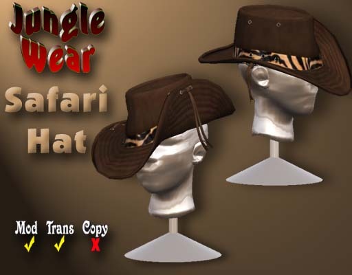 Jungle Wear - Safari Hat (Brown Tiger)