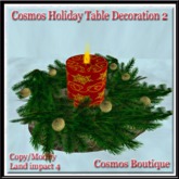 Cosmos Holiday Table Decoration 2 BOX